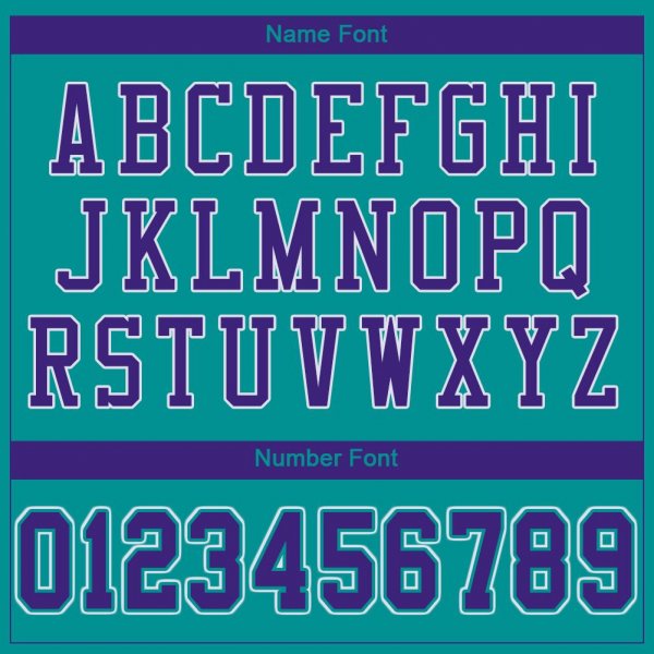 Men's Custom Aqua Purple-White Mesh Authentic Football Jersey