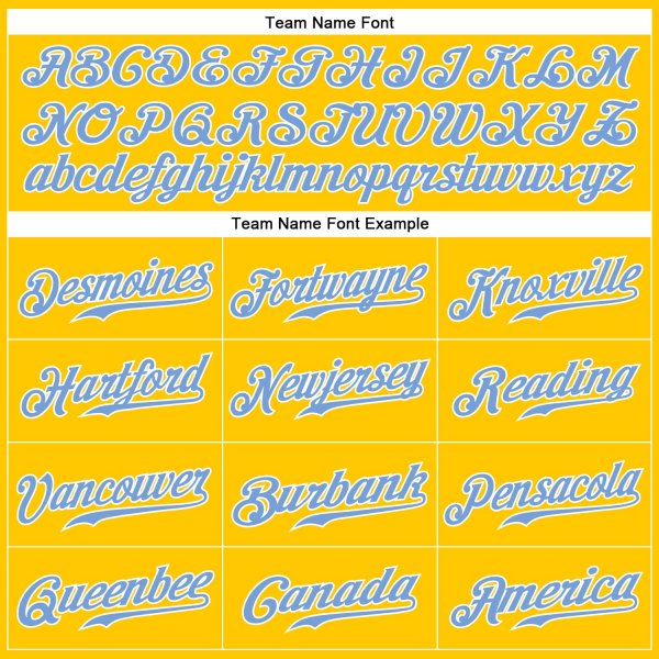 Men's Custom Gold Light Blue-White Authentic Baseball Jersey