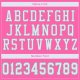 Preschool Custom Pink White-Light Gray Mesh Authentic Football Jersey